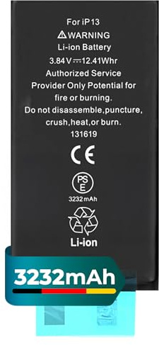 Mpsmobile® Akku für iPhone 13 | 3232mAh