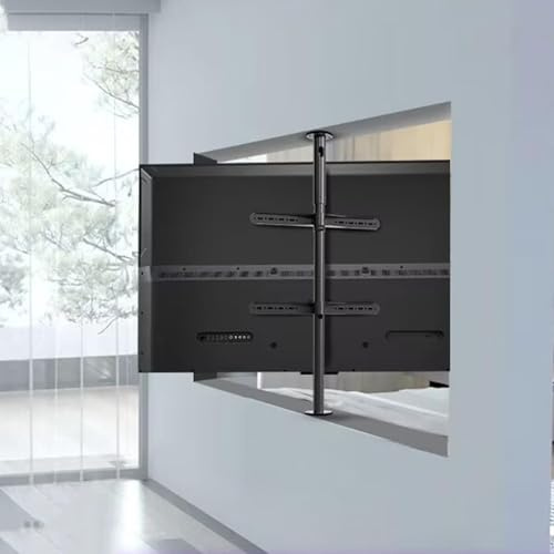 TV LCD Telaio Girevole A 360 Gradi Supporto Da Pavimento Staffa Girevole Per Parete Divisoria Base Girevole Per Mobile TV, Supporto Da Soffitto Per TV Orientabile Con Inclinazione Regolabile(110-135cm