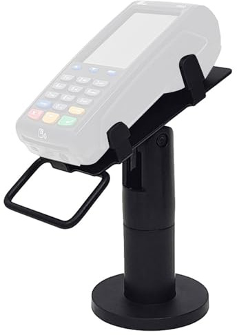 JUYAXIN Ergonomischer, verstellbarer POS-Halter, werkzeuglose Installation, Kreditkartenleser-Rack für Ladentheke, Kreditkarten-Terminal-Ständer