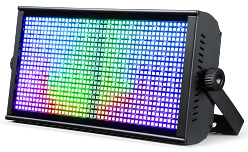 Betopper Stage Strobe Light Bar 150W RGB Matrix DMX DJ Lights | Wash Uplight Matrix 105 Pixels Control Zone DJ Light DMX512, Sound Activated,30Hz Flash DJ Light Bar,Disco Lighting for Club