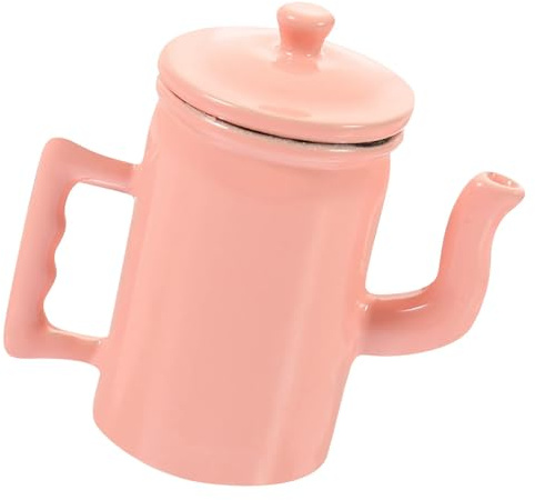 Retro 1/12 Miniatur Metall Kaffeekannen mit Deckel für Puppenhäuser Küchenzubehör Sammlerstück Retro Puppenhäuser Zubehör mit Deckel