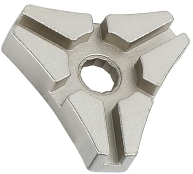 CTWHA Triangular 6 Slot Bicycle Spoke Wrench Grade 52 Carbon Steel Heavy Duty Model Heat Treatment and Nickel Plating Wheel Tension Adjustment Rim Deformation Repair Tool 1.55x1.55x0.5 Inch
