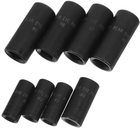 ARTIBETTER 8pcs Tap Socket Set for Impact Driver, Stainless Steel Industrial Tap Driver Tool with Wear Resistance and Outstanding Hardness, for Furniture and Automotive Repair
