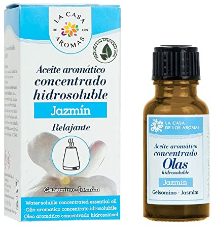 La Casa de los Aromas - Aceite Hidrosoluble Jazmín - Aceite Aromático Concentrado - Esencia Perfumada Natural Relajante - Fragancia para Aromaterapia, Hogar - 15 ml