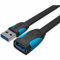 Cable de extensión USB 3.0 - Negro - Vention - 2m