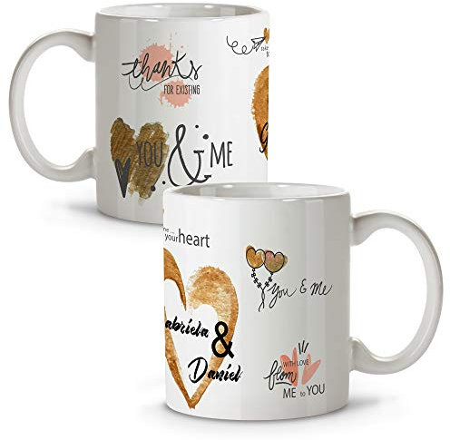 Taza de San Valentín Personalizada. Regalo Enamorados Hombre. Regalos Originales Para Chicas Jóvenes. Regalo Para Parejas. Regalos Para Parejas. Regalos Originales Románticos. Regalos para Mi Marido.