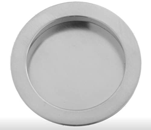 MANIGLIA TONDA PER PORTE SCORREVOLI (Ø 40 MM - CROMO SATINATO)