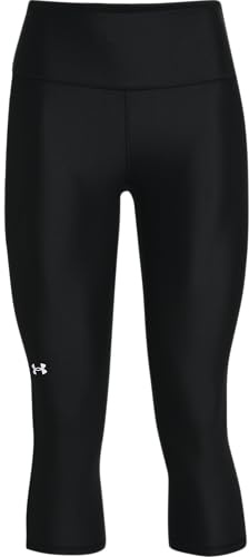 Under Armour Damen Leggings HeatGear Armour Caprihose, Hoher Rutschfester Bund, Taschen