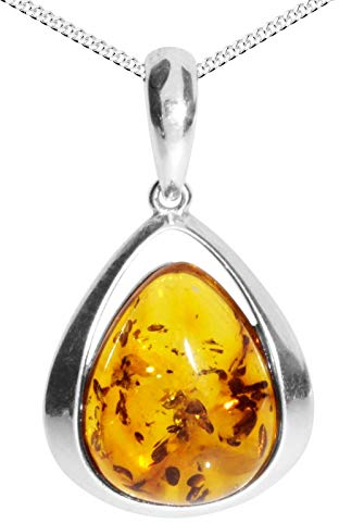 Ostsee-Schmuck - Kette mit Anhänger - Angelina - Silber 925/000 - Bernstein