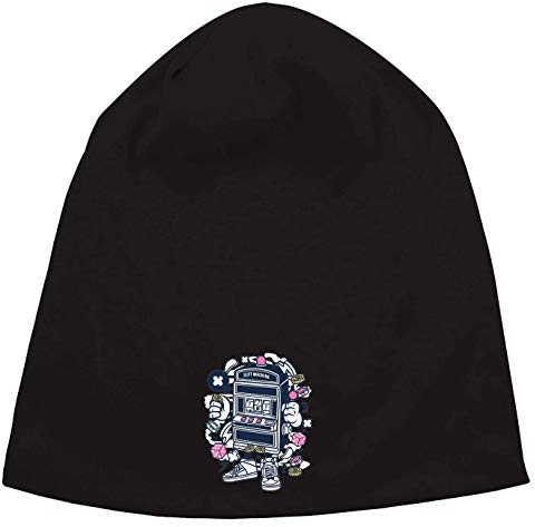 Cartoon Style Slot Machine Las Vegas Casino Jersey Beanie Hut Dünne Slouch Cap Unisex One Size