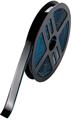 15mm Selbstklebend Flexible Zierleisten, Dekordecke, Waschbecken, Toilette, Fliesenrand, Wandecke, Fußleiste, Boden (schwarz)
