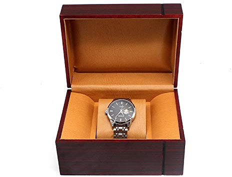 Uhrenbox Uhrenaufbewahrung Uhrenkasten Herren Damen Schmuckkästchen Geschenk High-End Holz Holzmaserung Rechteckige Uhrenbox Matte Aufbewahrungsbox Schmuckschatulle