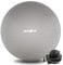 MAXXIVA® Gymnastikball Silber 85 cm Anti-Burst mit Luftpumpe bis 250 kg hautfreundlicher Sitzball Reha Hometraining Balanceball Yoga Pilates Sport Fitnessball (85 cm, Silber)