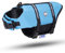 Nobleza - Salvagente per Cani, Giubbotto Salvagente Cane Regolabili, Giubbotto Salvagente Cane Taglia Grande con Maniglia e Strisce Riflettenti, per Nuoto Surf Canottaggio Barca, Blu (L)