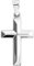 EDELIND Kreuz-Anhänger 585 Echtgold für Herren Damen, Goldanhänger 14 Karat Weißgold Breite 12.1 mm, Kettenanhänger mit Schmuck Geschenk Box
