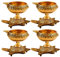 Zap impex Traditionelle Messing-Öllampe Messing Deep Diya Indische Öllampe Diwali Puja-Lampe Kuber Tortoise Diya (4)