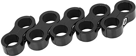 A ABSOPRO Auto Tubo Separatore AN8 Alluminio Morsetto Raccordo Adattatore (Set di 5)
