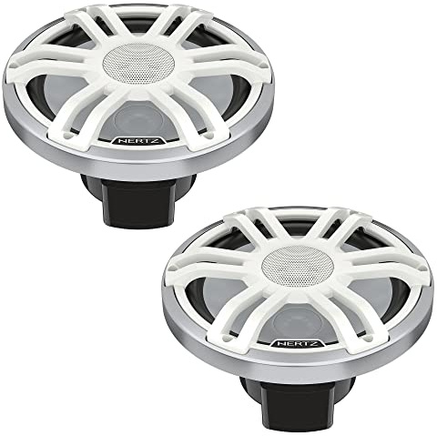 Hertz HMX 8 S-LD-SW - 20 cm 2-Wege-Lautsprecher mit 200 Watt (RMS: 100 Watt) - weiß