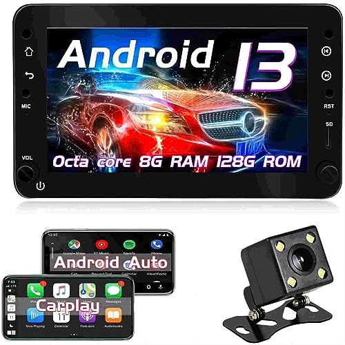 OVRICH autoradio Android per Alfa Romeo 159 Brera Spider Sportwagon radio stereo Supporto multimediale Wireless Carplay Android Auto,GPS,FM,Bluetooth,SWC,4G,WIFI,telecamera posteriore,7',[8+128G]