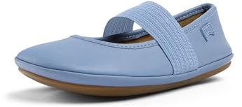 Camper Girls' Right 80025 Ballerina Shoes, Medium Blue 154, 1 UK