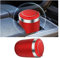 JNNJ Auto Aschenbecher Mit Licht, Abnehmbarer Autoaschenbecher, Edelstahl Auto Aschenbecher Mit Deckel, Selbstverlöschender Aschenbecher Für Autos Outdoor(Rot)