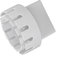 Regenrinnen-Fallrohr-Adapter, Kunststoff-Abfluss-Fallrohr-Verlängerungsanschluss, Flexibler Ablaufadapter, Ersatz-Fallrohr-Konverter-Anschluss Mit Schrauben Für Den Außenbereich(Weiße)