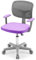 GOPLUS Schreibtischstuhl Kinder, Höhenverstellbarer Kinderdrehstuhl, Sitzhöhe 40-54cm, Kinder Bürostuhl mit Rückenlehne, Armlehnen, Ergonomischer Jugenddrehstuhl für 3-10 Jahre (Violet)