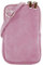 modamoda de T210 Damen Wildleder Rauleder Handytasche 6,7 Zoll Umhängetasche handmade in Italy, Farbe:Flieder