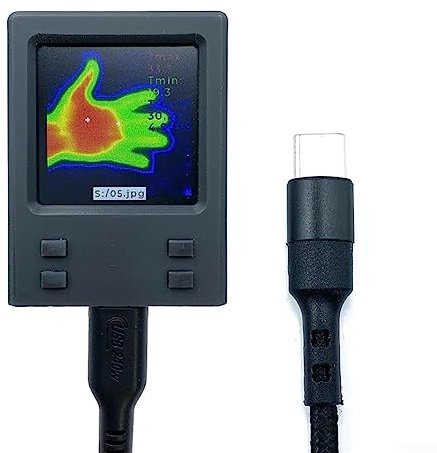 Imageur thermique, Caméra infrarouge avec imageur thermique infrarouge en temps réel, Imageur thermique portable TIP 32×32 Résolution IR