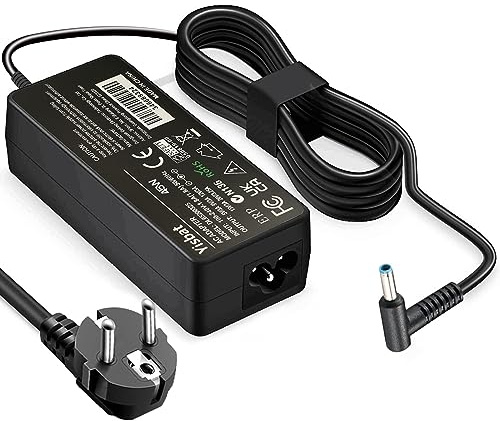 19,5 V 2,31 A 45 W R-41013323 741727-001 L25296-001/002 HP Laptop Charger per HP L25296-004 213349-109 Pavilion 15 14 13 11 Notebook Stream 14 13 1 1 cavo di alimentazione Series Envy X360, Blue Tip