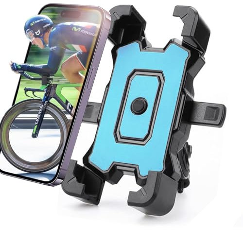 YuanYouTong Bike Phone Holder, 360° Rotatable Adjustable Motorcycle Phone Mount, Universal Bicycle Phone Holder for iPhone 16 15 14 13 12 11 Pro Max Plus XS XR X Samsung Mobile Phone up to 6.8