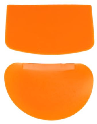 FUNOMOCYA Kuchenschaber, Schaber, Teigschaber, Schaber, Schüsselschaber, gebogener Schaber, flacher Schaber, Silikon, Cupcake, Backzubehör, halbrund, Pizzateigschaber, Werkzeug, Dreieck, 4 Stück