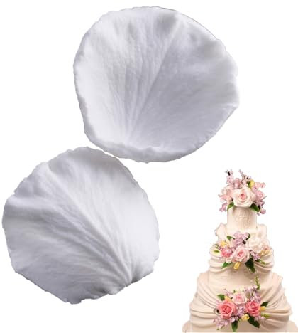 Stampo in silicone a forma di petali di rosa, per fondente, zucchero, fiori, venature 3D, per decorazioni di torte in pasta di zucchero, cioccolato, sapone, argilla polimerica
