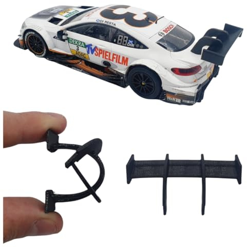 blackslot Flexibler Spoiler, Carrera Zubehör für 124 Mercedes C63 AMG DTM, Carrera Bahn Zubehör, Tuning Kleinteil Ersatzteil