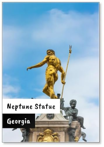 Neptun-Statue in Batumi, Georgien Gott des Meeres, römische Mythologie, Kühlschrankmagnet