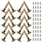Sxutop 10 Piezas Bisagras de Soporte Retro Bisagras de Apoyo Bisagra Soporte Tapa bisagras Plegables Ajustables Bisagra Abatible con Tornillos para Puertas Armarios, Muebles Cocina