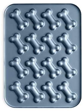 Nordic Ware Formed Puppy Love Leckerli-Pfanne, 16 Mulden, Twilight Blue