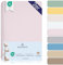 BARBONS Spannbettlaken für Baby/Kinderbett - 100% Jersey-Baumwolle Oeko-TEX Standard 100 Zertifiziert 60x120cm Bettlaken für Babybett (Rosa - 2er)