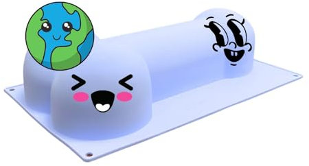 JBANGBANG Hilarity Cake Tin Mould, Playful Design, Novel Shape, Random Color, One Piece