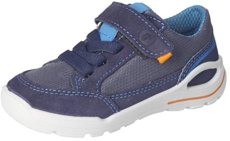 RICOSTA Jungen Kletthalbschuhe EDDO, Kinder Halbschuhe, Weite: Mittel, lose Einlage, Klettschuhe, Klettverschluss, straßenschuhe, Nautic (170), 27 EU