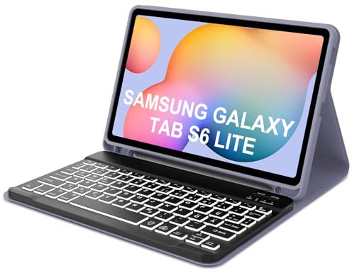 OCCTINGKIND-10 Zoll Kabellose Bluetooth Tastatur für iPad/Android-Tablets, Deutsches Layout QWERTZ, Hintergrundbeleuchtung, Für iPad/Samsng Galaxy Tab/Lenovo Tab/Xiaomi Pad/Redmi Pad, Schwarz