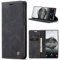 Azororo Handyhülle für Samsung Galaxy S24 5G Hülle Premium Lederhülle Flip Case Magnet Tascher Kartenfach Standfunktion Klapphülle Schutzhülle für Samsung Galaxy S24, Schwarz