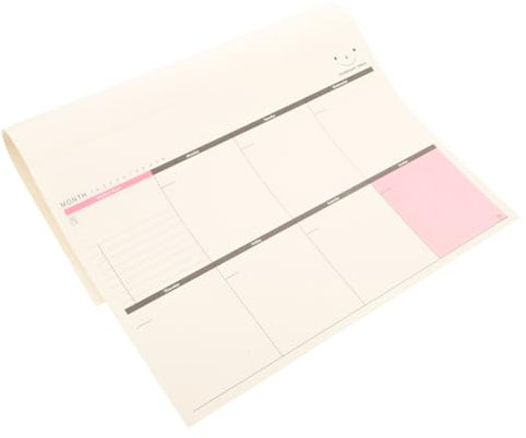 BCOATH Wochenplaner Schreibtischblock Wochenagenda to Do Liste Zeitplaner Memo Pad Schule Bürobedarf