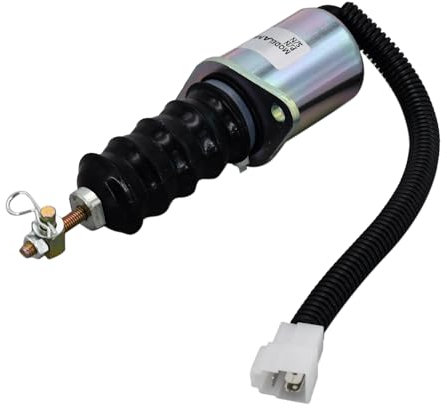 Sogoparts AM876416 Solénoïde d'arrêt de carburant AM882277 compatible avec tracteur compact John Deere 770 870 970 1070 670