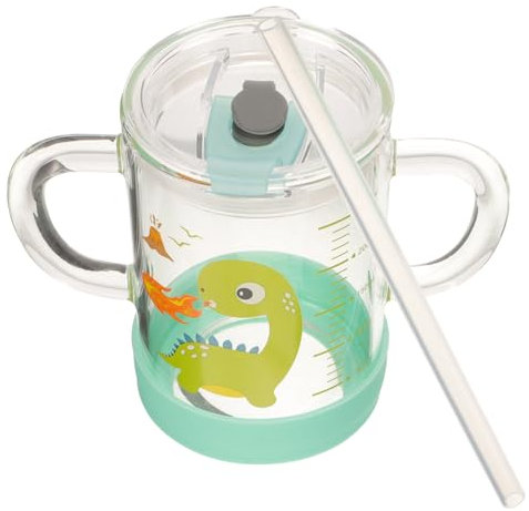 Mikinona Tazza Per Cannuccia Per Latte e Bevande Calde Design Animato Capacità Compatibile Lavastoviglie e Resistente