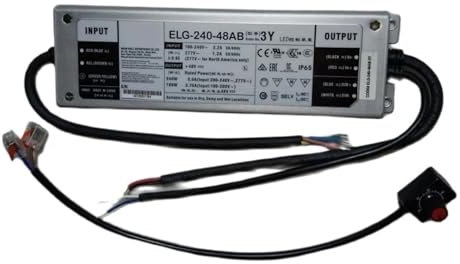 Led Drivers 240W ELG-240-48AB-3Y 48V Samsung LM301H EVO Grow Light Quantum Board Power Supply With Dimmer Waterproof Indoor