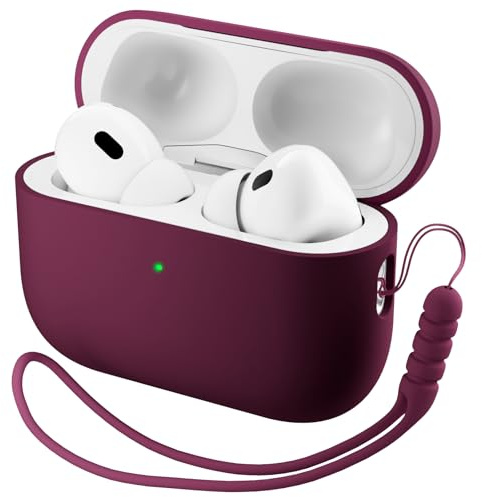 ORNARTO for AirPods Pro 3 Case(2025), Liquid Silicone Cover with Lanyard | Premium Liquid Silicone,Comfortable Grip,Secure Top Cover,Easy Carrying,Portable Protection,Durable Protection
