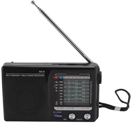 ciciglow Tragbares Multi-Band-Radio, Multifunktions-FM AM SW Kurzwellen Radios, Notfall Radio für ältere Menschen mit Antenne für den Innen-, Außen-und Notfall Einsatz