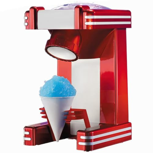 Tritaghiaccio elettrico, macchina automatica per il ghiaccio rasato, per frullati, granite e bevande, ideale per casa, ristoranti, feste e snack