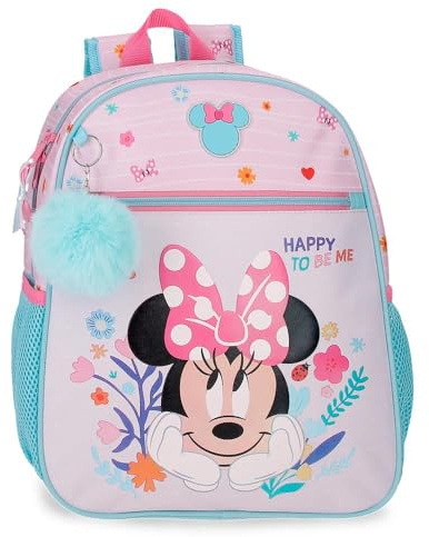 Disney Joumma Minnie Happy To Be Me Schulrucksack Rosa 27x33x11 cm Polyester 9,8L